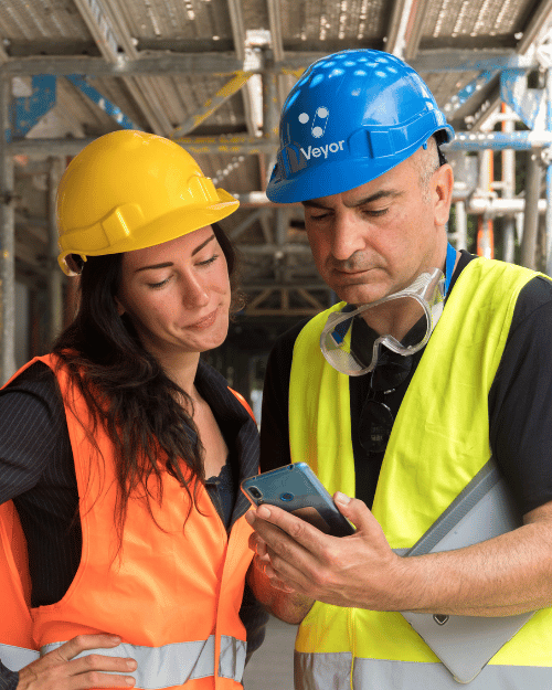 Construction Worker with Phone-smaller